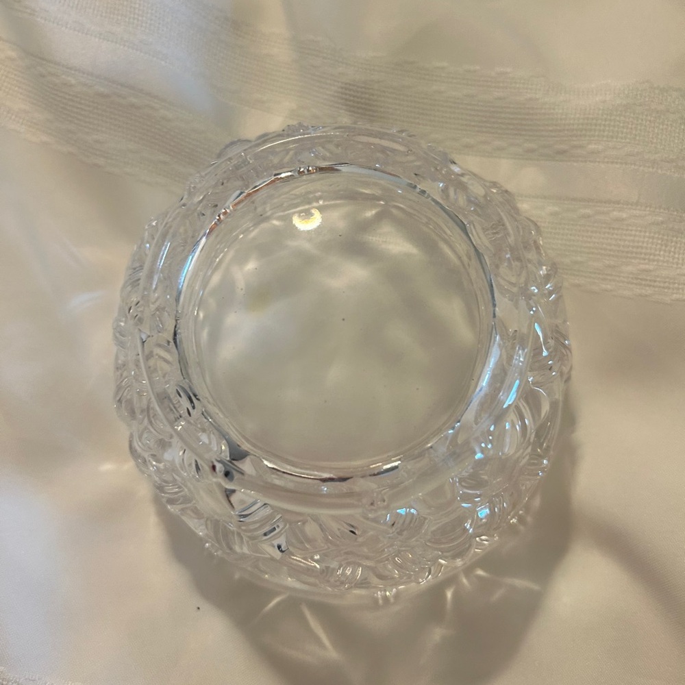 Tiffany & Co CRYSTAL BOWL, (Germany) Vintage Heavy Glass Decor or Candy Dish - Picture 3 of 5